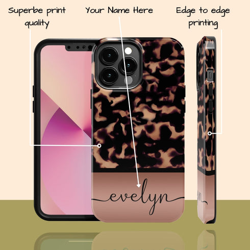 Gradient Color Custom Tortoiseshell iPhone Case
